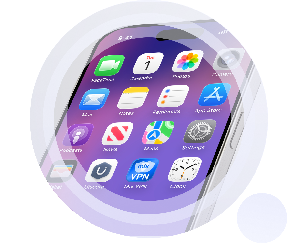 Our apps on iPhone home screen